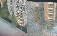 成都一小區50多家業主玻璃