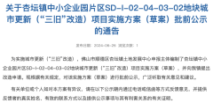 順德杏壇鎮(zhèn)“工改居”項