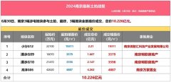 南京上半年土拍活動收官