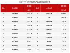 2024年中國房地產市場：銷