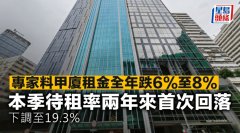 專家料甲廈租金全年跌6