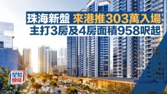 珠海新盤來港推276萬入場