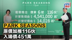 PARK SEASONS 原價加推116伙