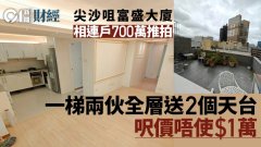 尖沙咀相連戶700萬推拍 一