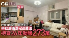 芊紅居兩房450萬沽 8個月劈