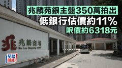 兆麟苑銀主盤(pán)350萬(wàn)拍出 低