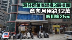 灣仔群策廣場推3層樓面