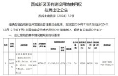 西咸新區國有建設用地掛
