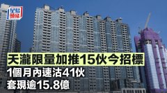 天瀧限量加推15伙今招標