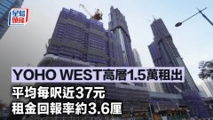 YOHO WEST高層1.5萬租出 平均