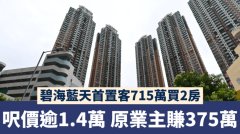 碧海藍天首置客715萬買2房