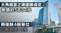 大角咀云之端連錄成交 呎