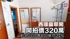 西環翡翠閣 開拍價320萬