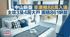 中山新盤來港推88萬入場