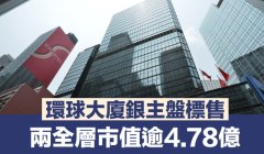 環(huán)球大廈銀主盤標售 兩全
