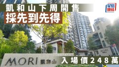 凱和山下周開售 采先到先