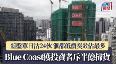 新盤單日沽24伙 滙都低價