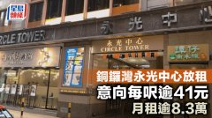銅鑼灣永光中心放租 意向