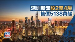 深圳新盤設2至4房 售價5
