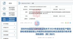 寶安區公租房選房時間1