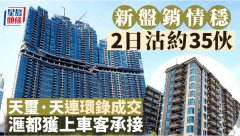 新盤銷情穩 兩日沽約35伙