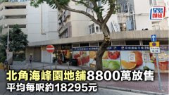 北角海峰園地鋪8800萬放售