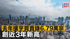 去年樓宇買賣錄6.79萬宗