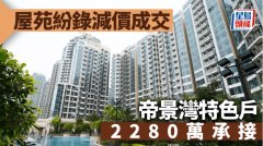 屋苑紛錄減價成交 帝景灣