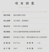 藍城·湖畔江南里總建面約